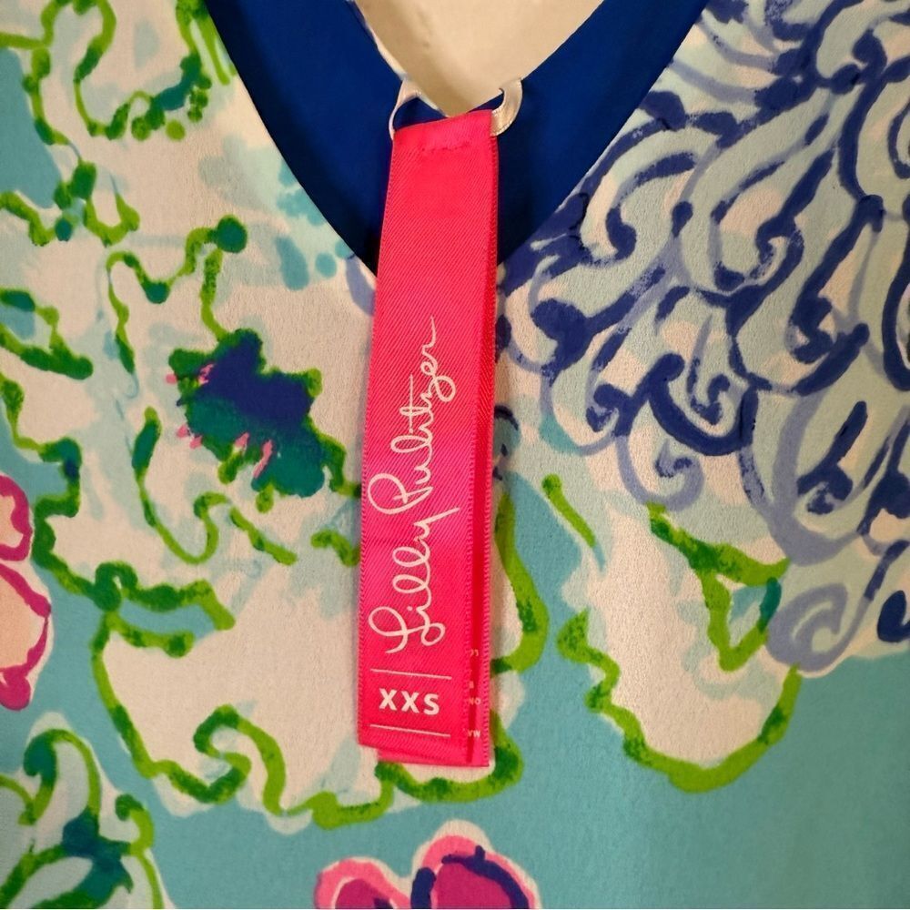 Lilly Pulitzer Reversible Blue and Pink Floral Tank Top - Picture 5 of 7